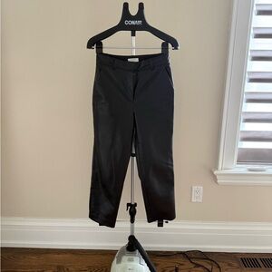Babaton Black Cropped Vegan Pants